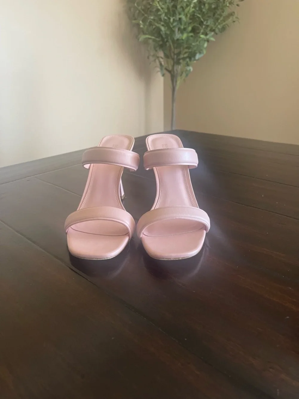 Michael Kors Clara Leather Dress Sandals Smokey Rose